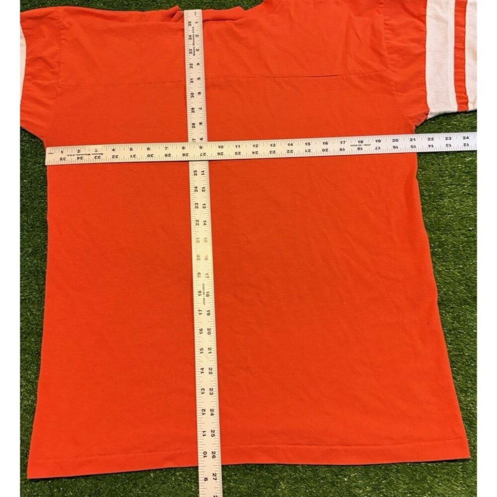 Vintage Denver Broncos shirt mens large orange blue logo 7 1990s NFL 27 - Picture 11 of 12